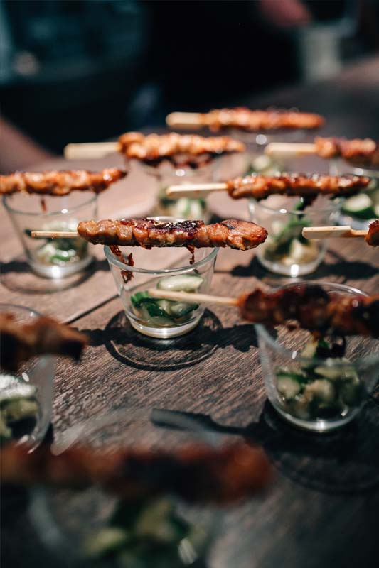 Catering Teriyaki Spieße